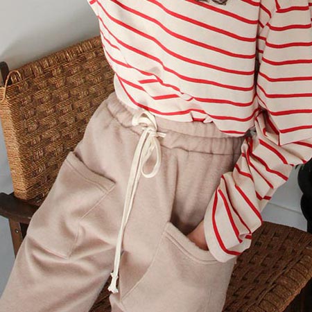 pocket baggy pants (2 colors)