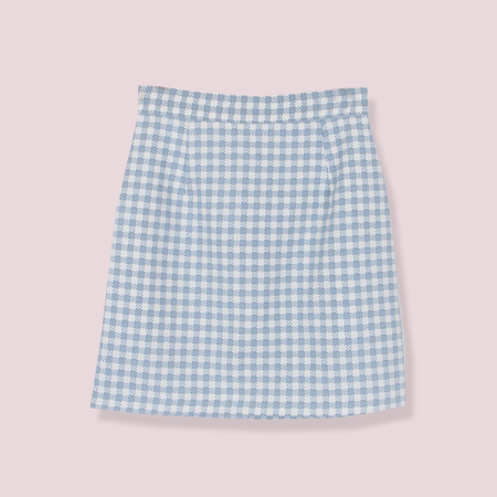 gingham check mini skirt (3 colors)