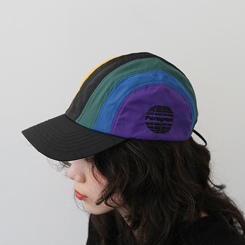 rainbow string cap
