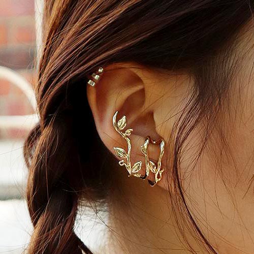 gold bush earring