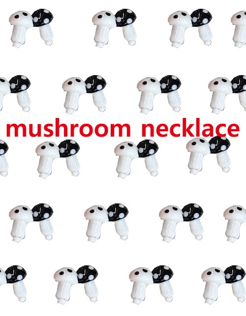 (rowky made 👀)dot mushroom necklace