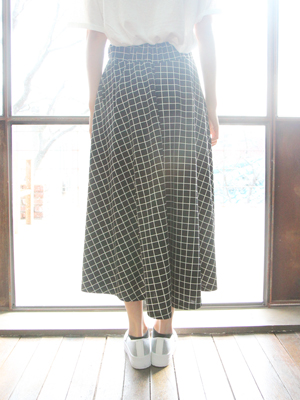 square maxi skirt (2color)