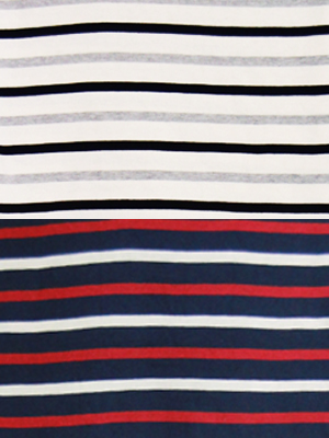 stripe boat neck T-shirts (3 color)