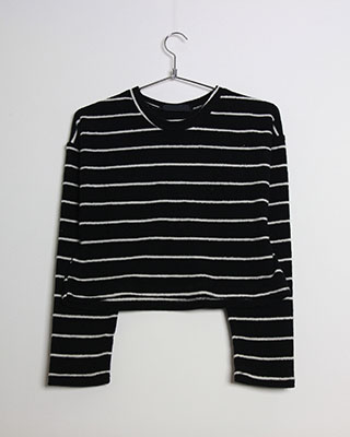 knit stripe top(2 color)