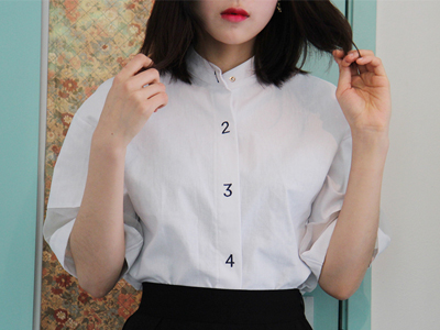 number mesh point shirt 