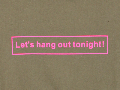 hang out t-shirt (5 colors)