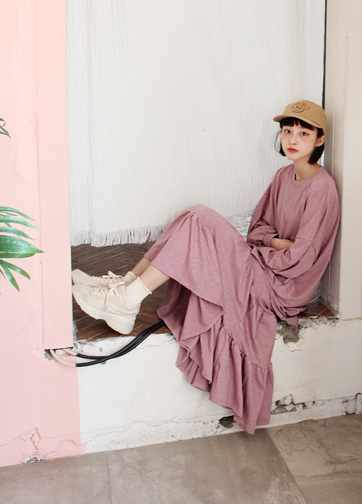 daily mtm + layer long skirt (3 colors)