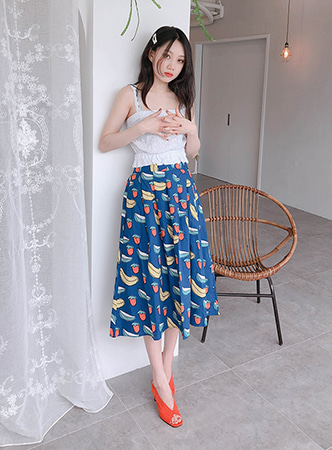 sweet fruit skirt (2 colors) 