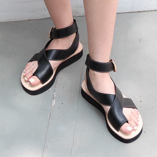 toe loop X sandals (2 colors)