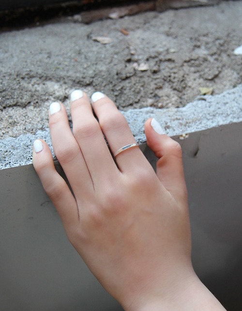 simple flat ring (silver 925)