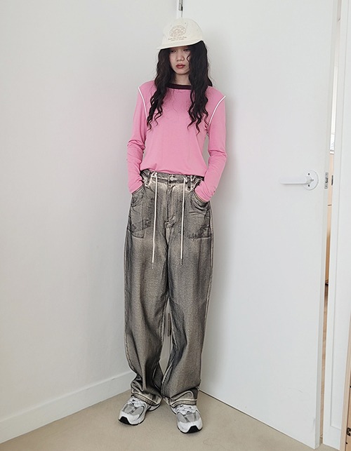 Waxed pants (2 colors)