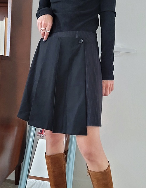 mixed warp skirt (2 colors)