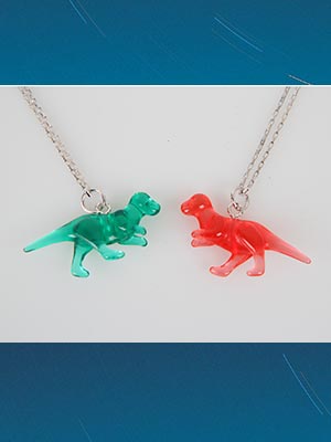 DINO figure necklace  (2 colors) 