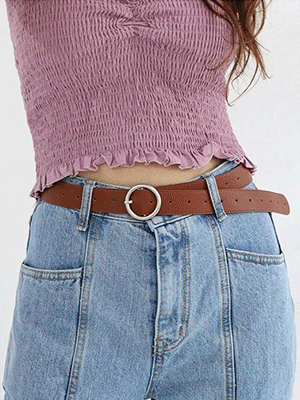 punch hole decorate belt (3 colors)