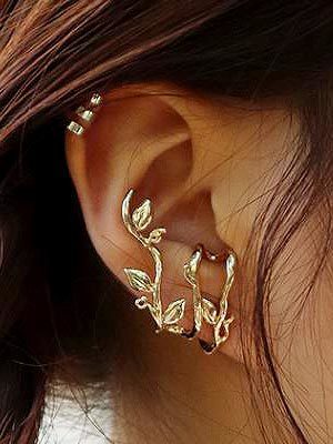 gold bush earring