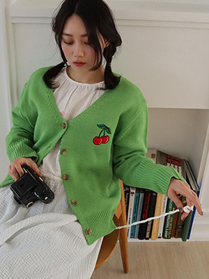 sweet cherry knit cardigan (4 colors)