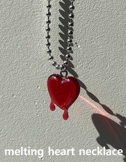 melting heart necklace
