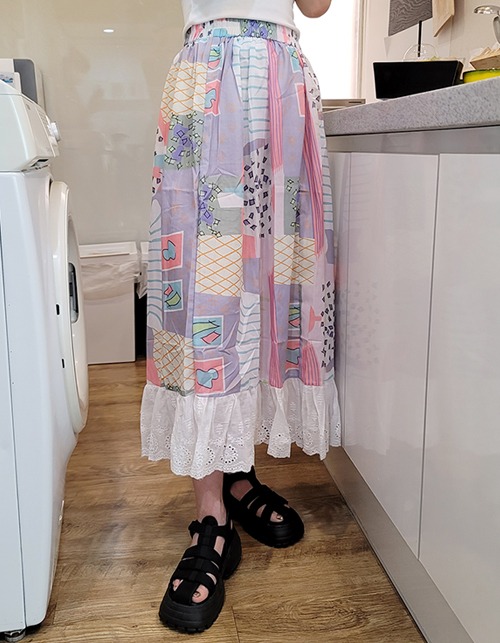 lace pastel skirts (2 colors)