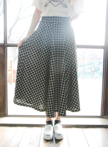 square maxi skirt (2color)