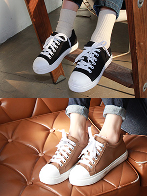 basic round sneakers (2 color)