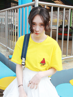 watermelon crop tee (only yellow)