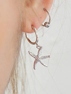 starfish earcuff