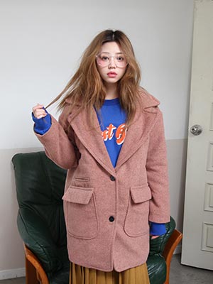 wool pocket coat (3 colors)