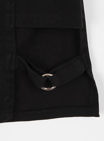 garter belt skirt (charcoal)