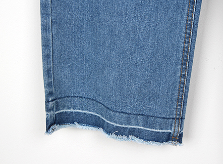 lined denim wide pants (2 colors)