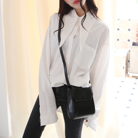 long collar wide shirts (2 colors)