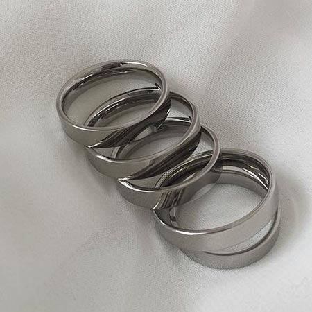 surgical steel WIDE ring (6 sizes)