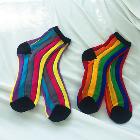 rainbow socks (2 colors)