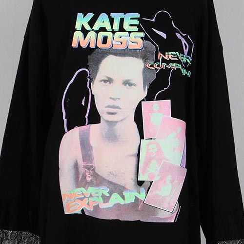 KATE MOSS lace layered tee ops