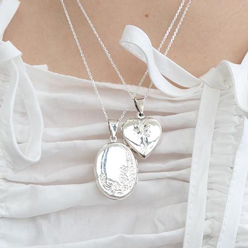 [silver 925]antique locket necklace(2 types)