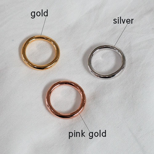 [silver925]3mm ring (3 colors)