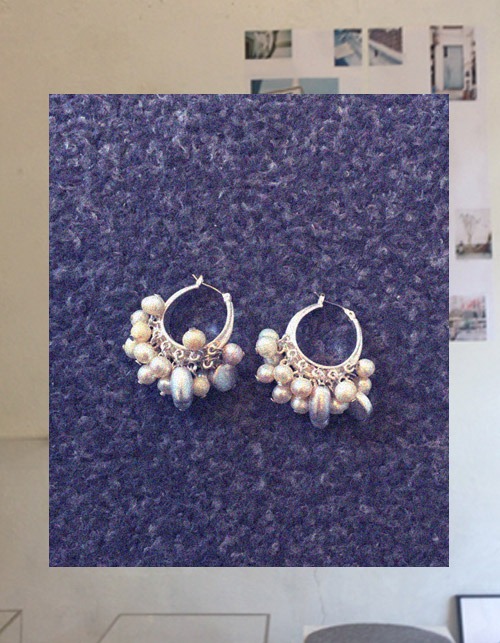 mix pearl ring earring
