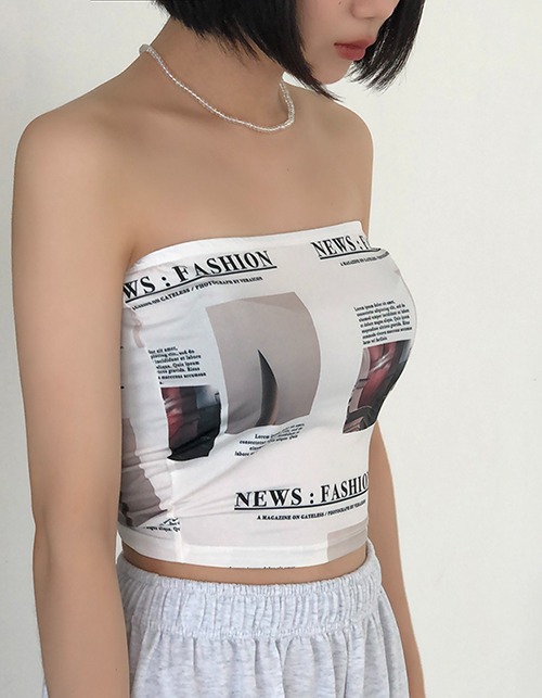 Magazine sleeveless top (2 types)