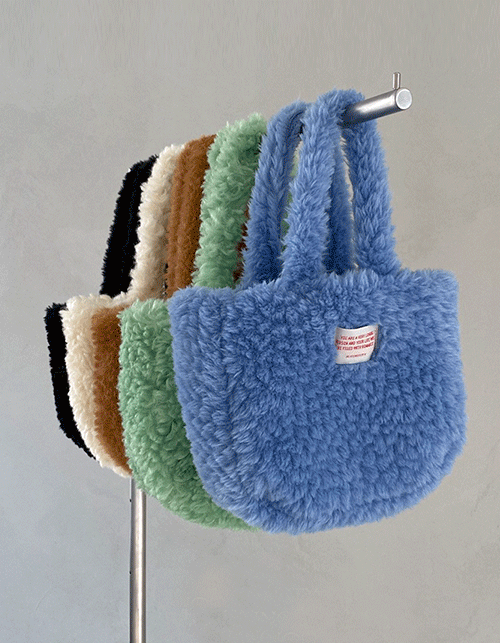 fluffy fur bag (5 colors)