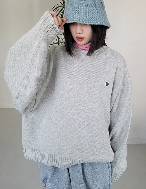 lambswool pullover knit (2 colors)