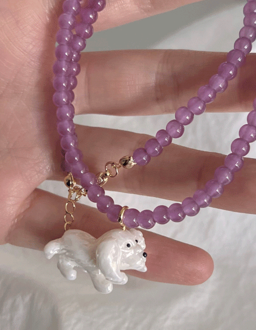 puppy  necklace (3 colors)