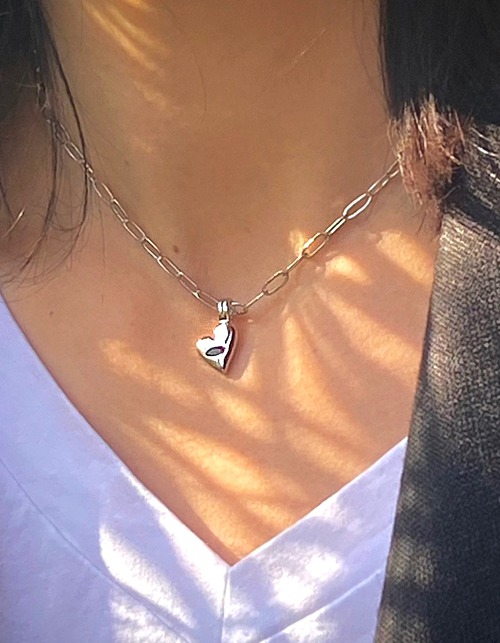 heart eye necklace (4color)