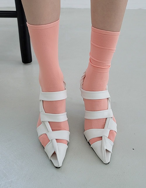 stem strap heels(2 colors)