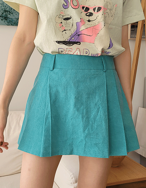 pigment color short skirts pants (3 colors)