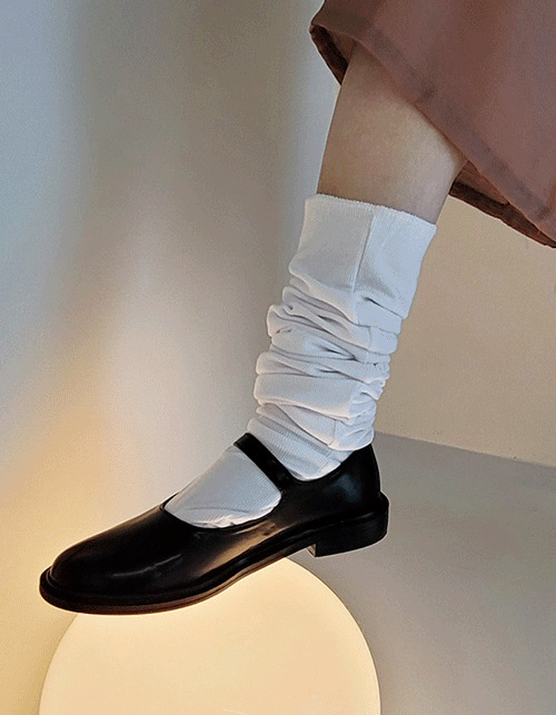 long rouge knee socks (black)
