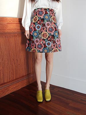 jacquard skirt (2 colors) 