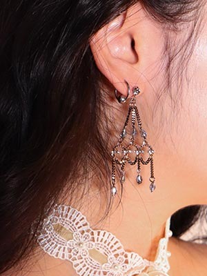 jewel chandelier earring