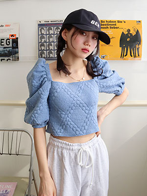 candy puff blouse(4 colors)