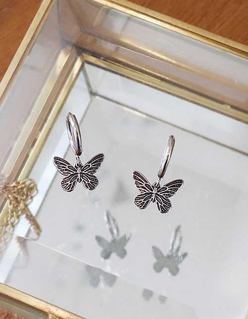 butterfly ring earring