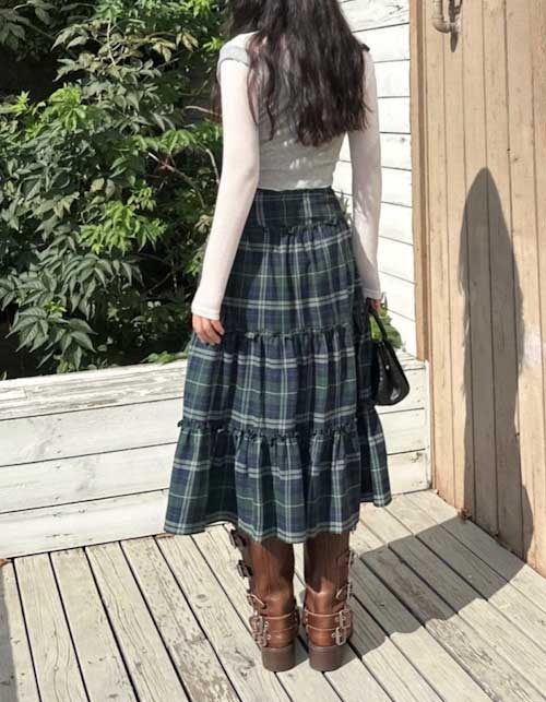cozy  can can skirt (2colors)
