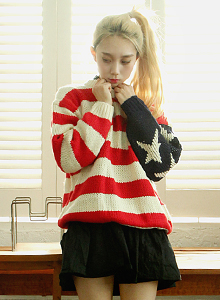 American flag knit